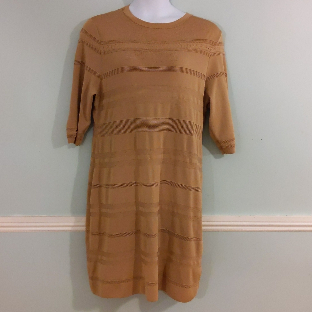 Tan Sweater Plus Size Dress xxl
